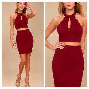 LULUS Lace Two Piece Dress